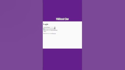 without css vs with css 💜🤍#html #css #coding #webdesign #webdevelopment #loginform #frontend