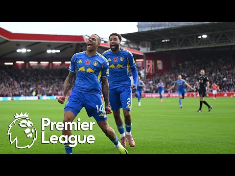 Lukas Nmecha gives Leeds 1-0 lead over Nottingham Forest | Premier League | NBC Sports