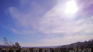 Timelapse Cam 1 - 20. mars 2021