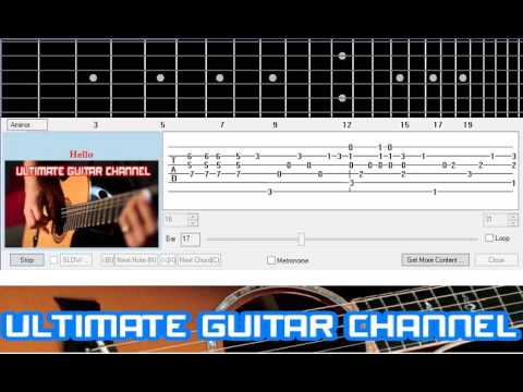 Guitar Solo Tab Hello Lionel Richie Youtube