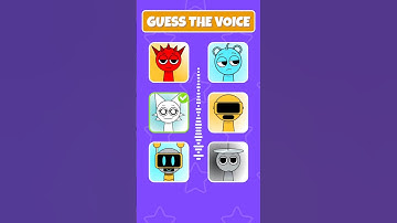 Guess The Incredibox Sprunki Characters by their VOICE!