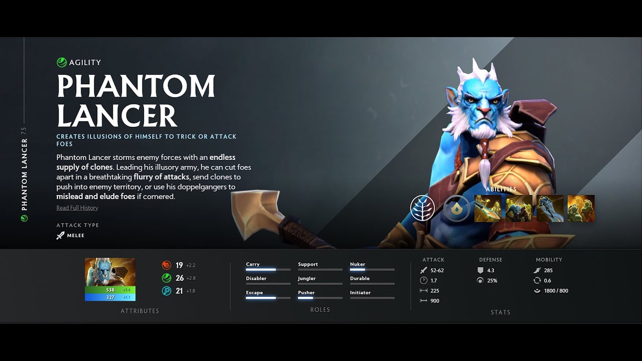PHANTOM LANCER | Gameplay | Dota 2 - YouTube