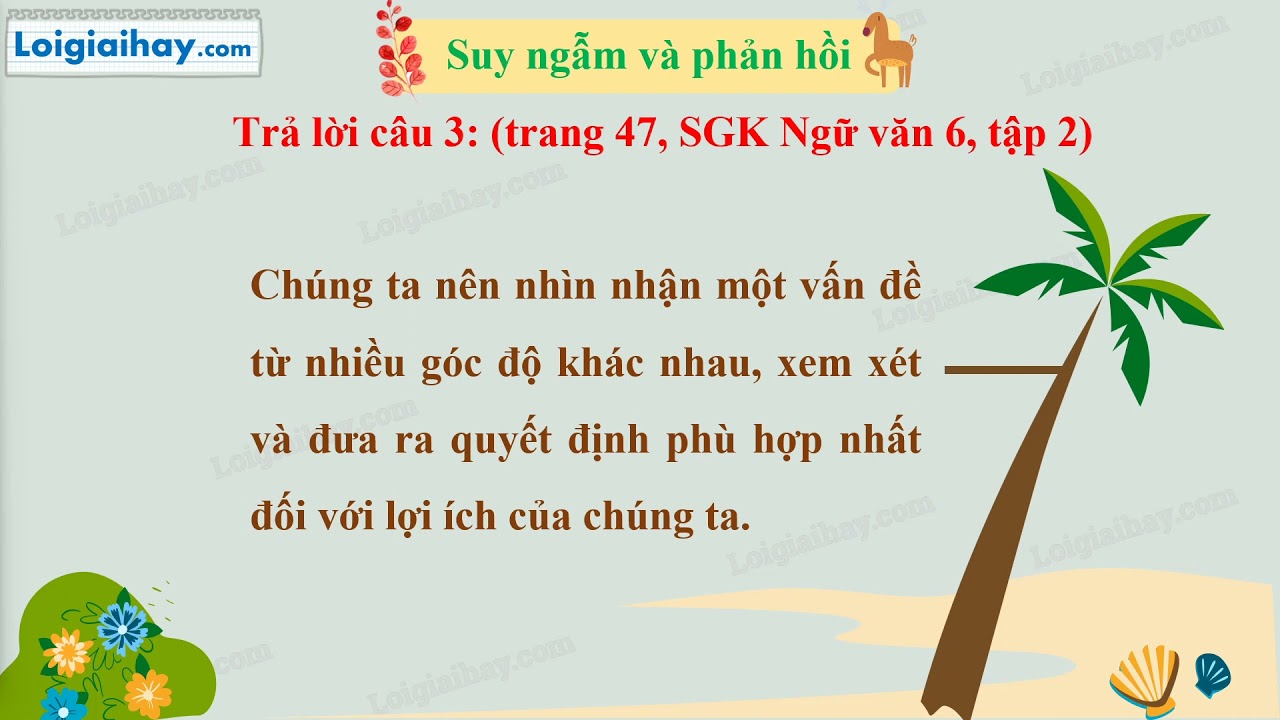 Soạn Bai đọc Kết Nối Chủ điểm Goc Nhin Skg Ngữ Văn 6 Tập 2 Ctst Youtube