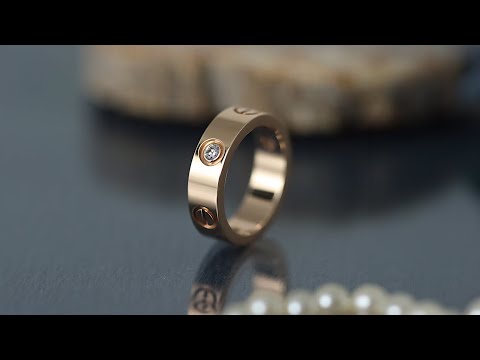CARTIER ラブ リング ピンクゴールド ダイヤモンド B4087553