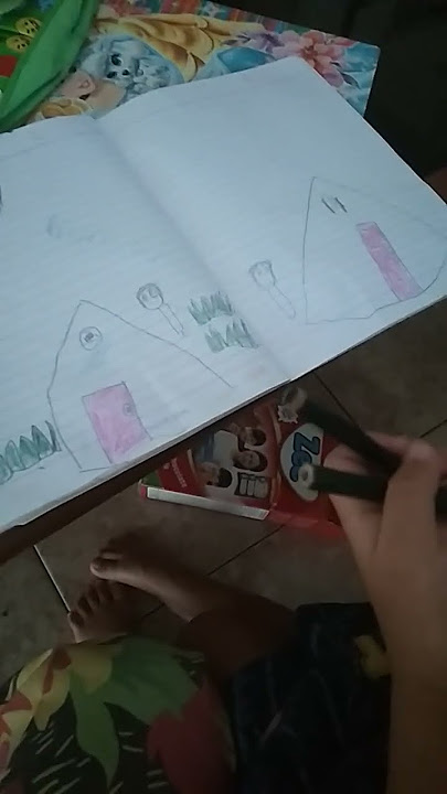 mey mey lagi belajar gambar