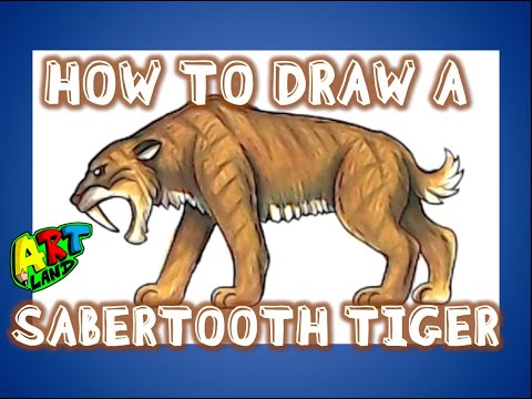 How to Draw a SABERTOOTH TIGER