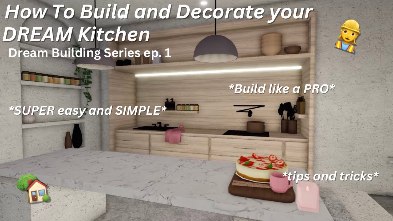 👩‍🍳 How to build and Decorate your DREAM kitchen! *SUPER EASY* - YouTube