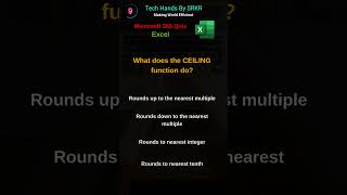 What does the CEILING function do | #ExcelTips #ExcelTricks #ExcelQuiz #ExcelTraining