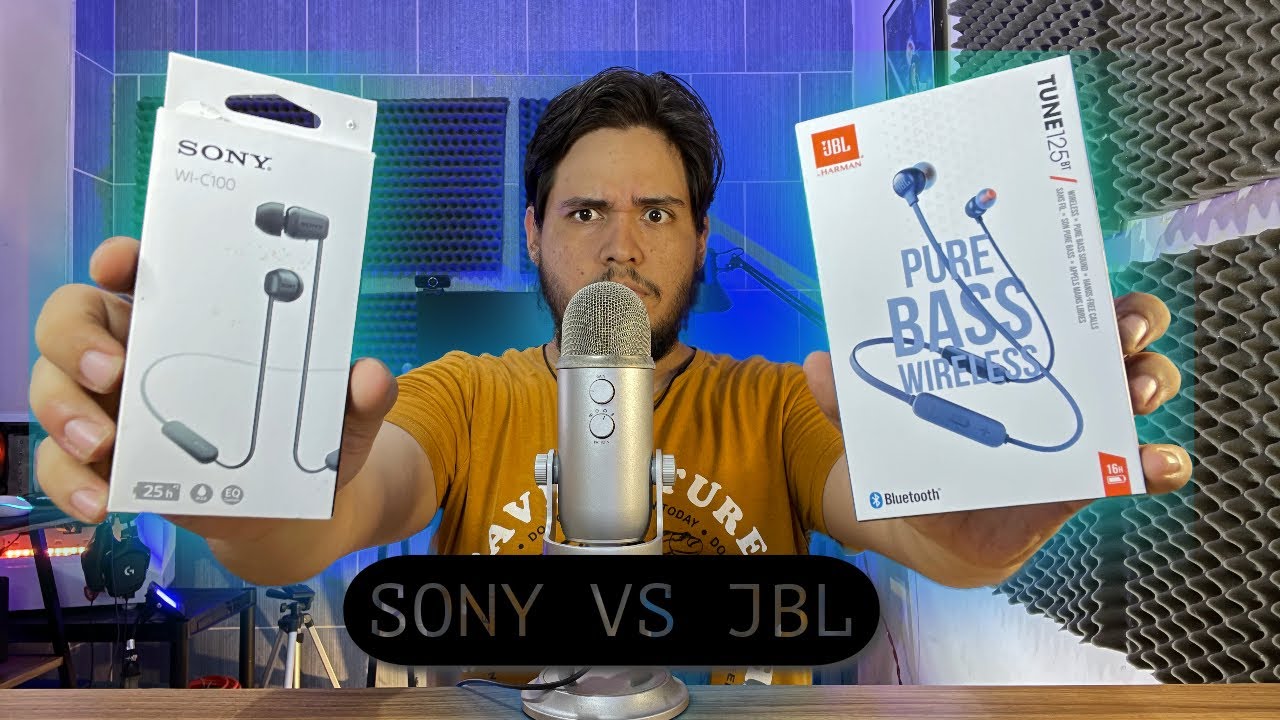 JBL TUNE 125BT vs SONY WI C100 - VALE LA PENA GASTAR EL DOBLE???