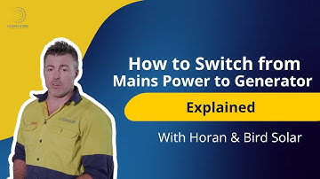 How to Switch from Mains Power to Generator