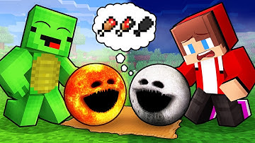 JJ and Mikey Adopted WAKE UP MOON and SUN in Minecraft - Maizen