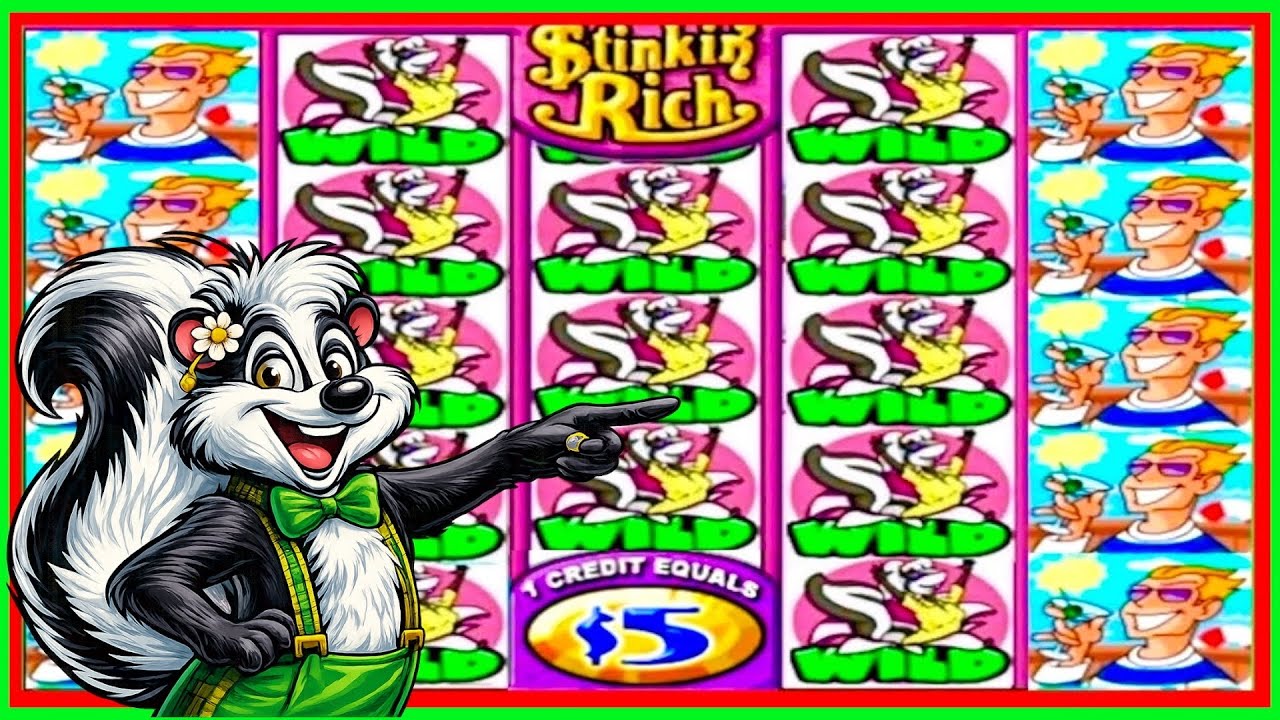 ★★$5,000 BETS★★JACKPOTS★★STINKIN RICH HIGH LIMIT SLOT MACHINE BUENO DINERO MUSEUM SLOTS (IGT)