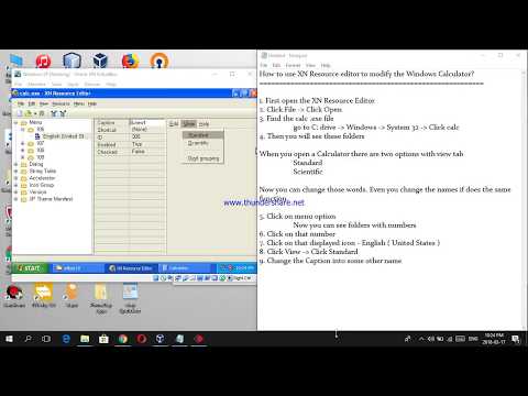 Tutorial 1 - How to use XN Resource editor to modify the Windows Calculator?