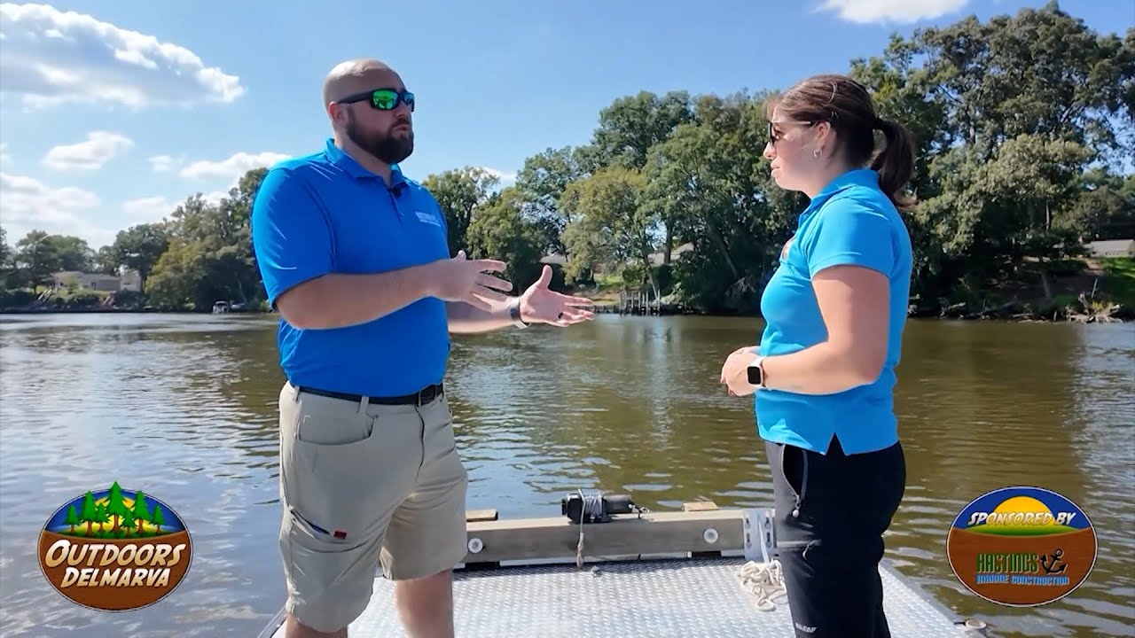 Outdoors Delmarva's Lauren Hitch Shares How Hastings Marine Construction Makes Custom Boat Docks