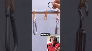 Cómo hacer varios puntos de anclaje con una cuerda #trucos #tips #life #viral #hacks