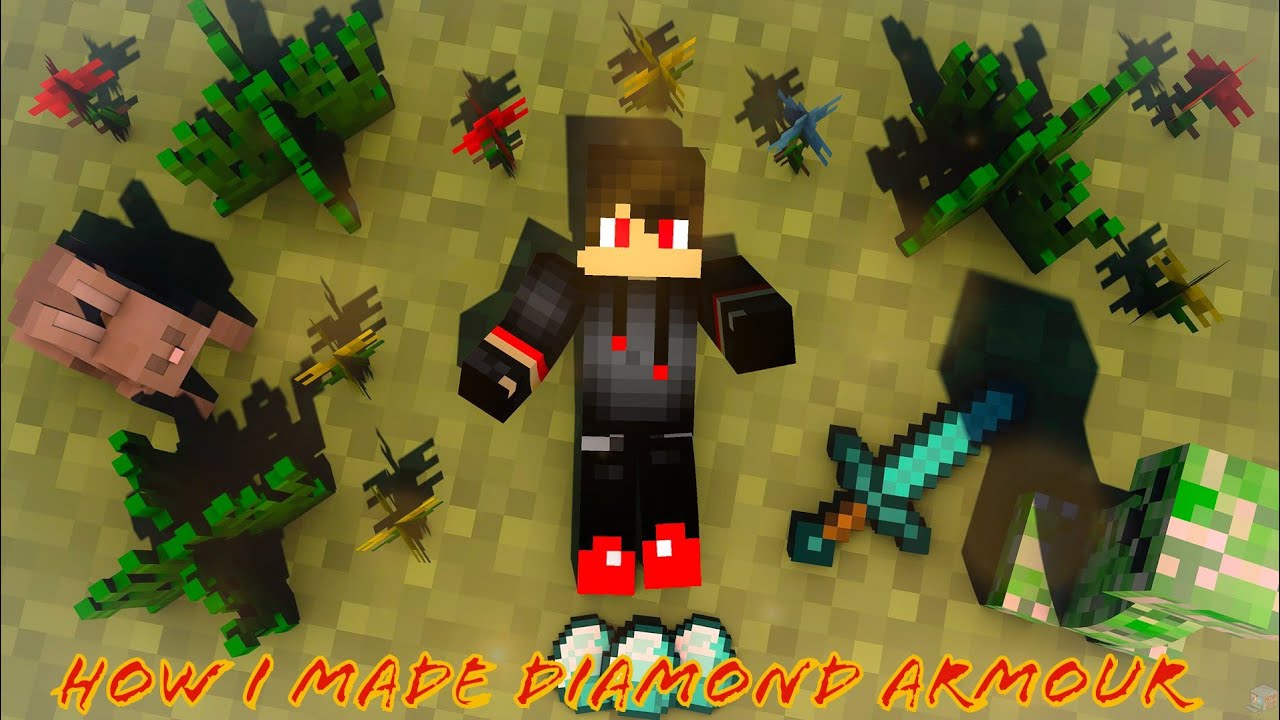 How I Made Diamond Armour In Minecraft Hardcore Day 3 - YouTube