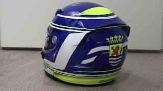 My new custom painted Arai sk-6 helmet !