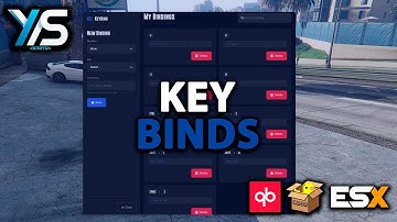[QB, QBX, ESX] Keybinds FiveM Script