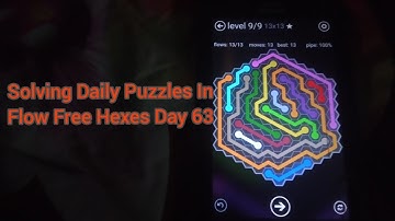 Solving Daily Puzzles In Flow Free Hexes Day 63