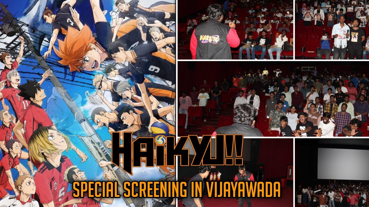 haikyuu movie special screening in Vijayawada organised by Vjac & 