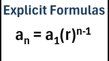 How to Write Explicit Formulas for Geometric Sequences