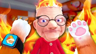 Details I tried setting GRANNY'S house on FIRE... (I Am Cat VR) Guide