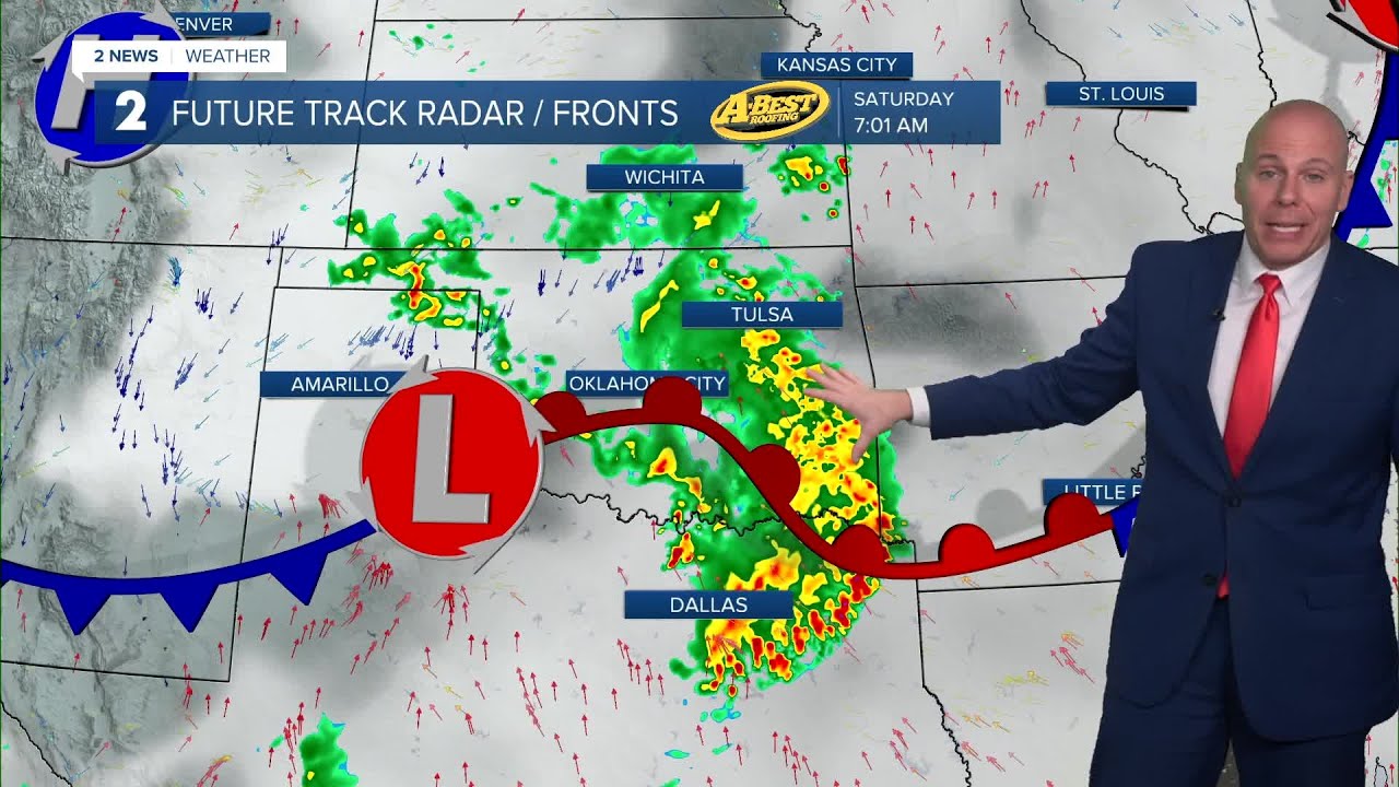 Storm Chances Go Up Saturday Morning - YouTube