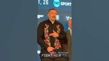 OLEKSANDR USYK RAPS AFTER FACING OFF WITH DANIEL DUBOIS!