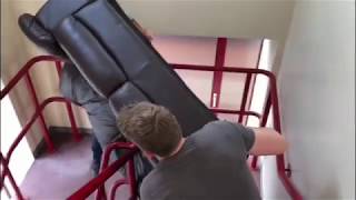 PIVOT!!! 2 Guys Carrying A Sofa Upstairs With Original Friends Audio.