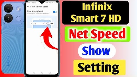 Infinix smart 7 hd me net speed settings/How to show net speed on status bar in infinix smart 7 hd