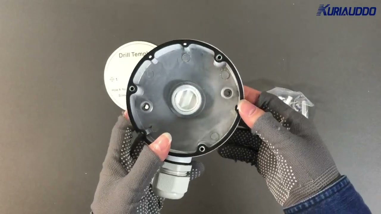 【KU-DS-1280ZJ-DM18】---Unboxing video of the security camera's concealed wiring box