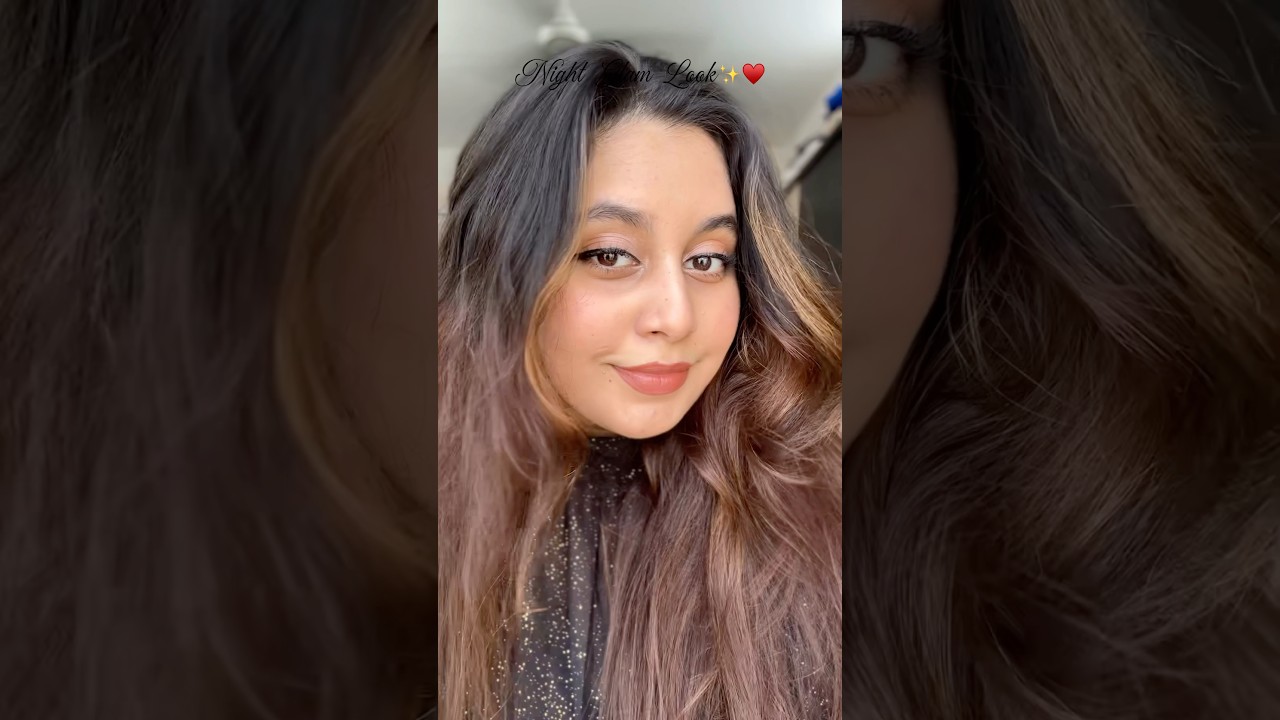 Subtle night glam look✨💎.                    