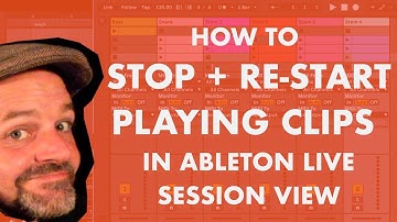 How to Stop and Re-Start Playing Clips in Ableton Session View via Max for Live devices