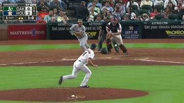 OAK@HOU: Gregerson starts a double play to escape jam