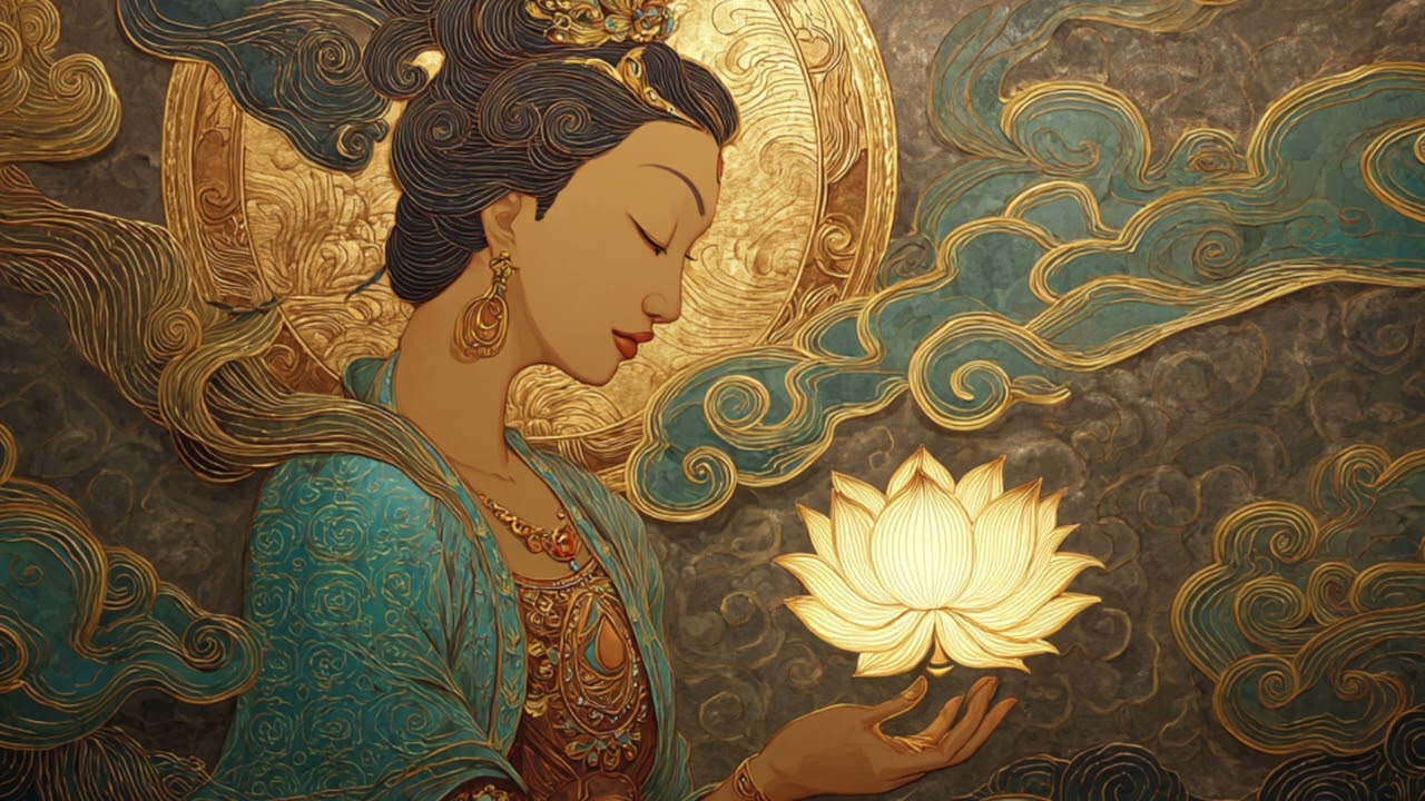 Calming Om Mani Padme Hum | For Stress Reduction, Emotional Balance & Inner Calm 🧠🌿