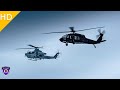UH-60 Black Hawk Helicopters Pilot at Winter Strike Refuel And Landing