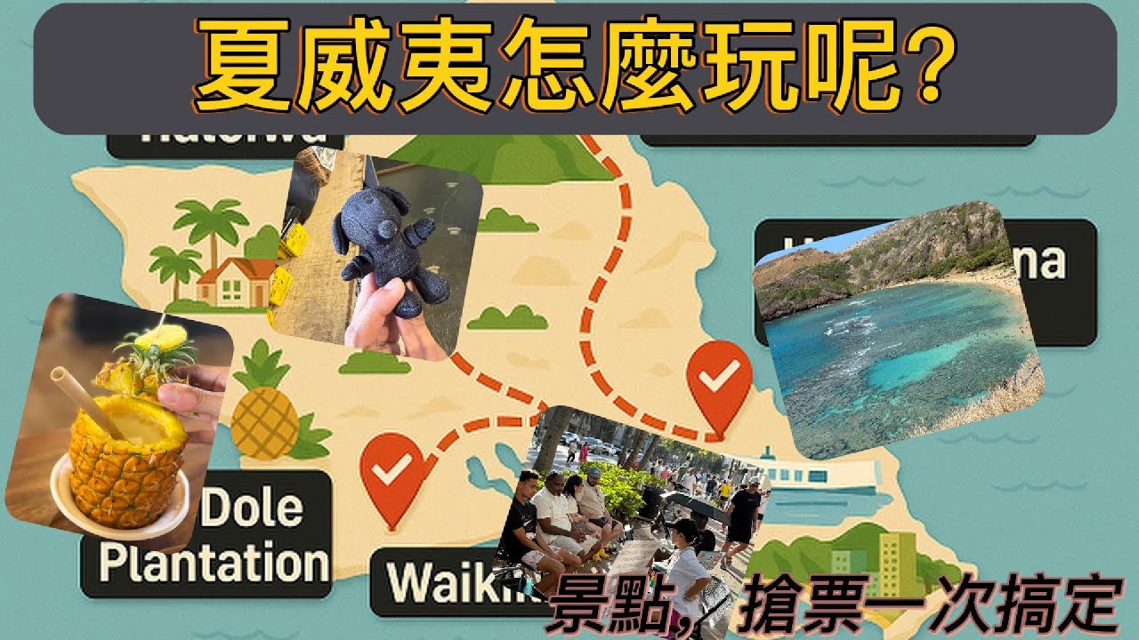 【五天四夜夏威夷自由行攻略】第一次來歐胡島就上手！超實用行程規劃＆景點分享