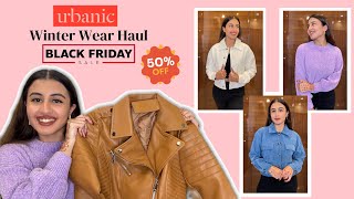 URBANIC Winter Wear Haul | Outerwear Haul | Urbanic Black Friday Sale | upto 50% off | Kishveen Kaur