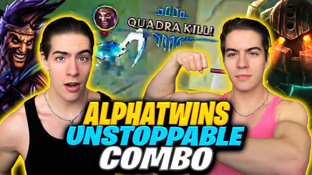 ALPHATWINS MOGGING IN BOTLANE 😎