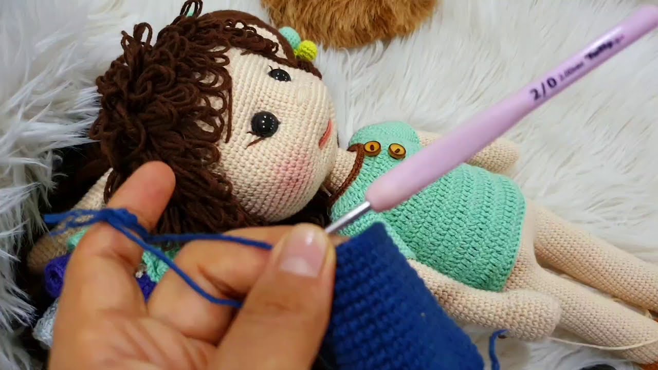 5/TİŞÖRT PANTOLON VE AYAKKABI YAPIMI 40 cm BEBEK #amigurumierkekbebekyapılışı