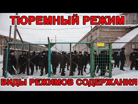 ТЮРЕМНЫЙ РЕЖИМ. Виды режимов содержания.