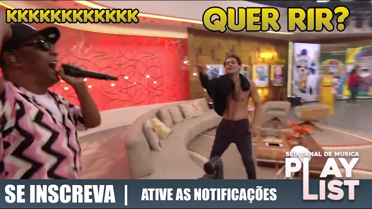 Eduardo Sterblitch faz todo mundo chorar de rir com Psirico - Encontro com Fátima 14/01/2020