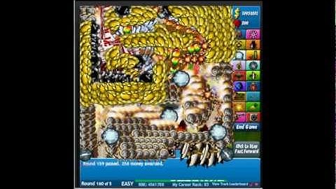 BTD4 Level 160 tutorial  Road Track Intermediate!  No Cheats