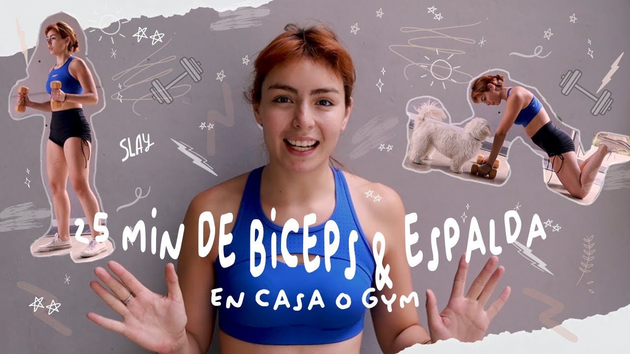 25 MINUTOS DE ESPALDA & BICEPS | (TREN SUPERIOR) | Entrena conmigo! |  Dann Urrutia