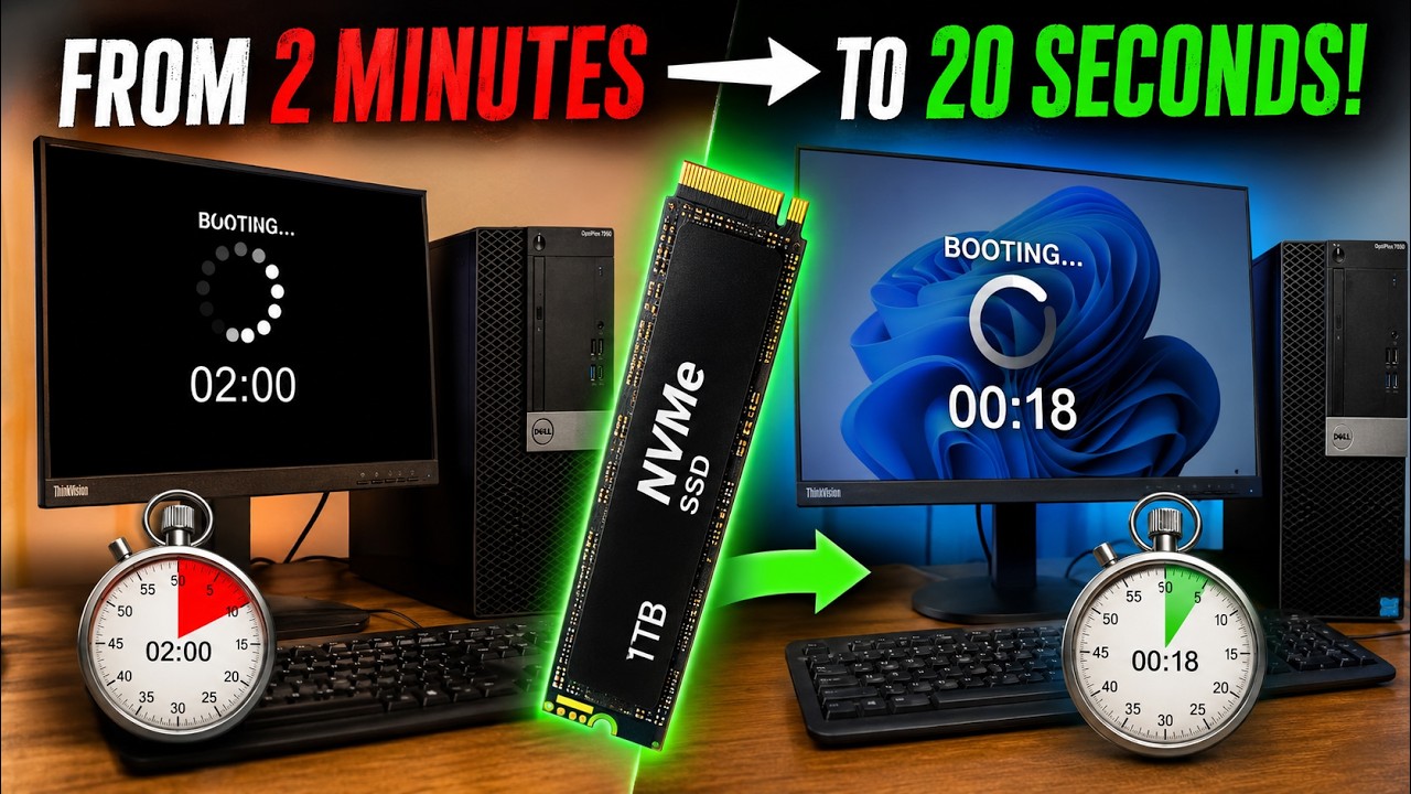 I Upgraded My 10-Year-Old PC With an NVMe SSD — From 2-Minute