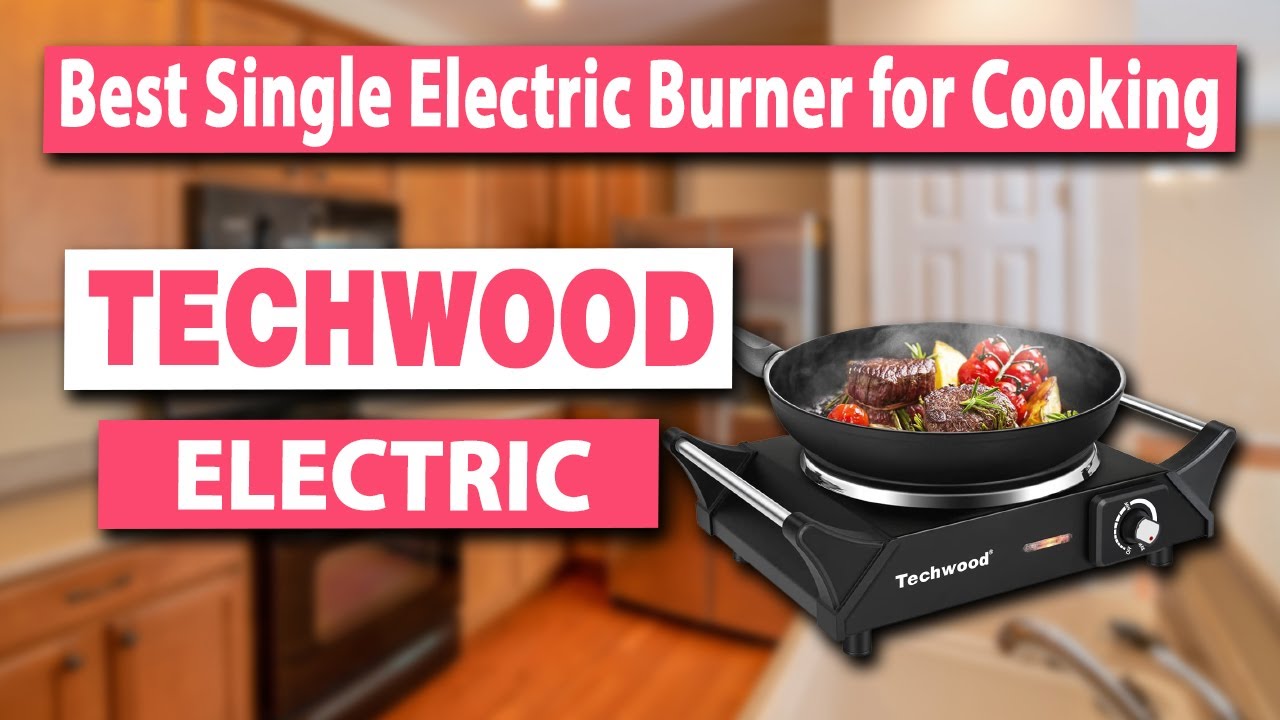 Techwood Hot Plate Portable Electric Stove 1500W Countertop Single