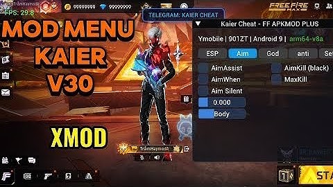 MOD MENU 🤩 🛡️KAIER CHEAT V30 AIMKILL+ XMOD • FULL SALE AIMBOT EPS AUTO RANK ALL SEVER 🦈