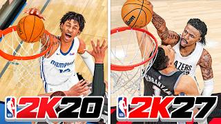 Poster Dunk With Ja Morant In Every Nba 2K