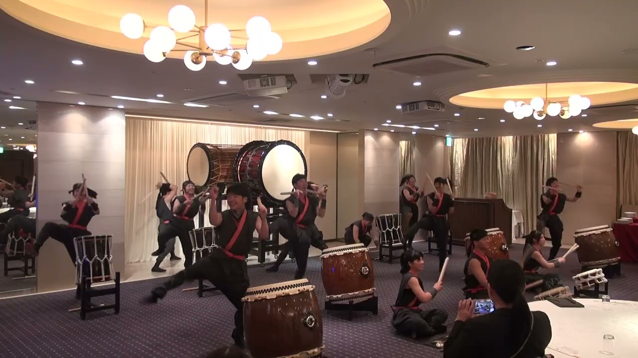 2026 0111 ハンナ年賀会 和太鼓 秋篠 02 青雲