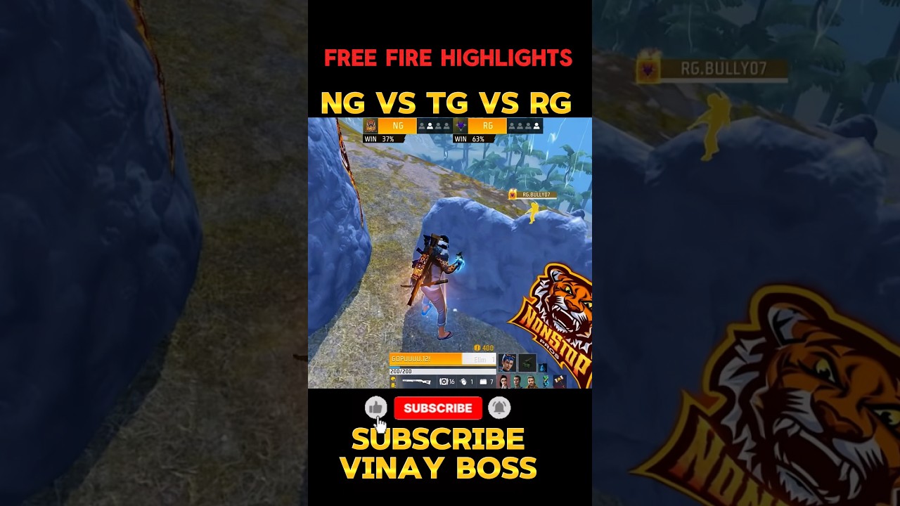 😱 FREE FIRE TOURNAMENT HIGHLIGHTS 🔥 999+ IQ LEVEL GAMEPLAY | TG GODS NG TSG GWM #shorts